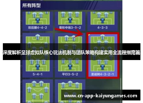 深度解析足球虚拟队核心玩法机制与团队策略构建实用全流程指南篇