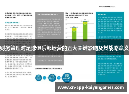 财务管理对足球俱乐部运营的五大关键影响及其战略意义